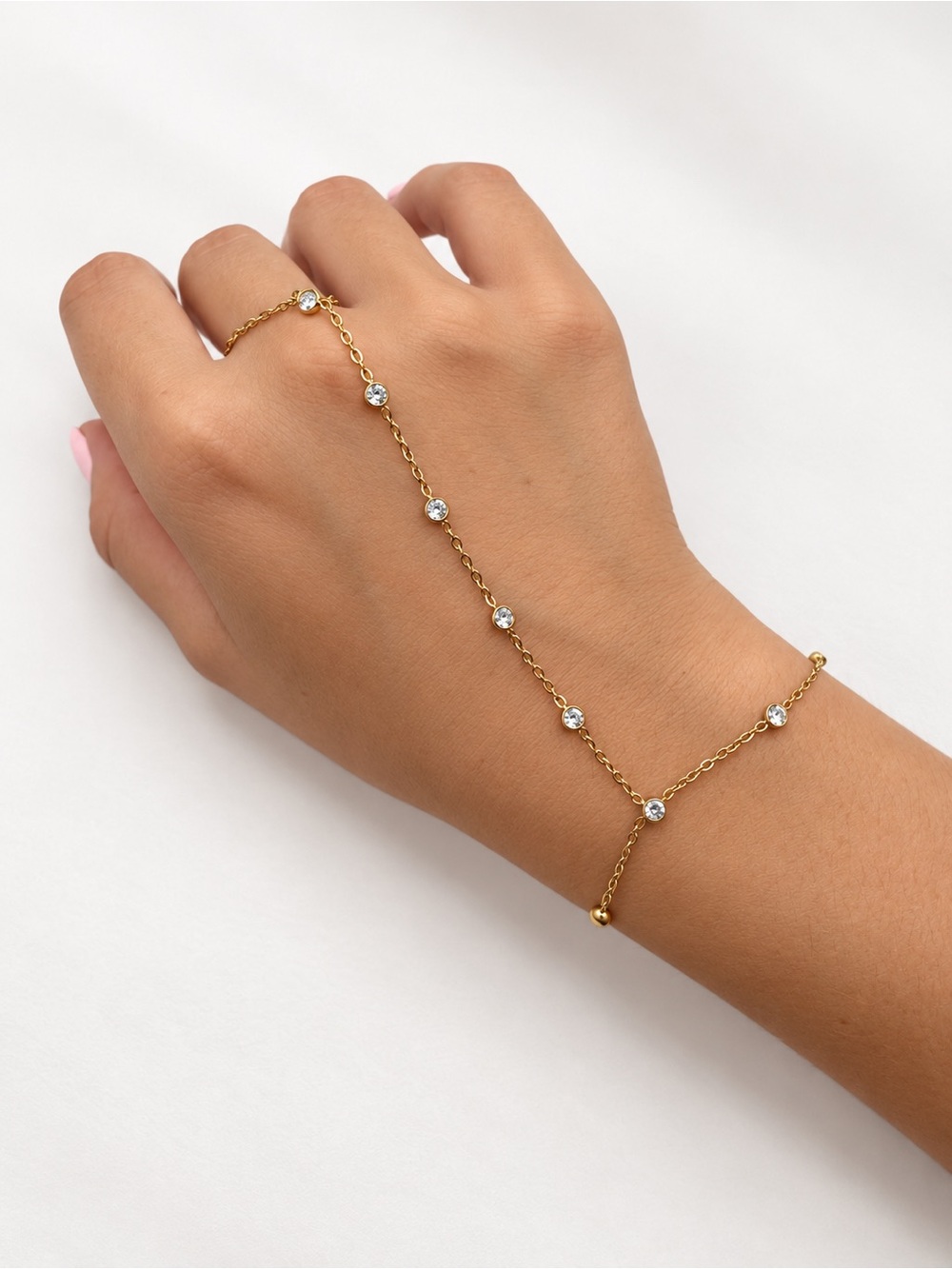 Mini Bezel Hand Chain
